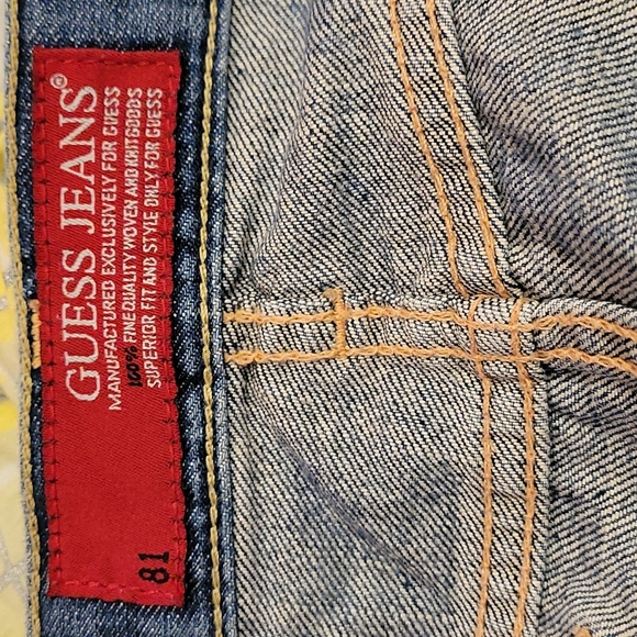 Like New Guess Jeans Beads and Hearts Distressed Mini Skirt - Picture 7 of 9